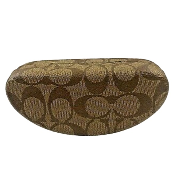 COACH Signature Monogram Hard Shell Eyeglass Case - Picture 3 of 4